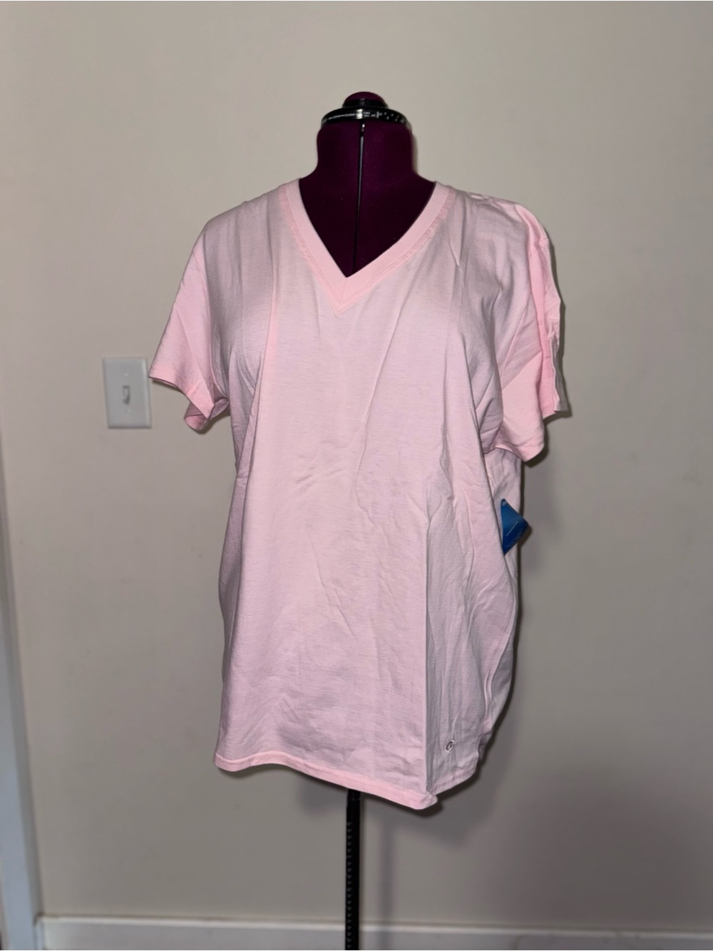 Champion Light Pink Tee with V-Neck